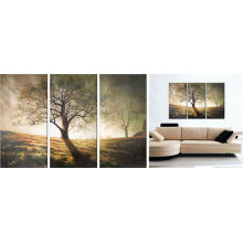 Pintura abstracta del arte del árbol / pintura al óleo de la lona / pintura de la lona de la decoración de la pared
